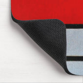 Komposition mit großer roter Fläche Mousepad (Ecke)