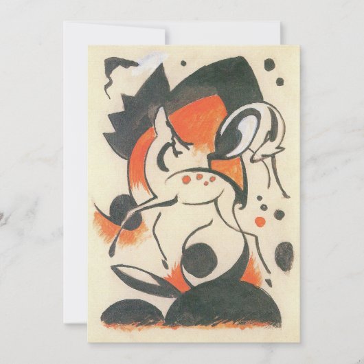 Komposition mit Two Dees von Franz Marc (Vorderseite)