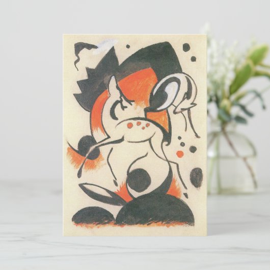 Komposition mit Two Dees von Franz Marc (Stehend Vorderseite)