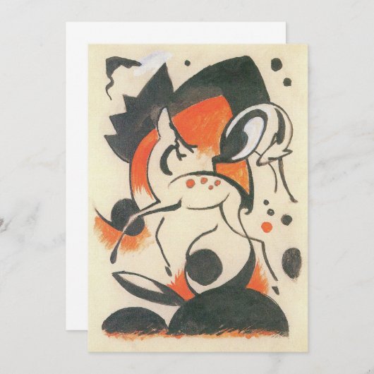 Komposition mit Two Dees von Franz Marc (Vorne/Hinten)