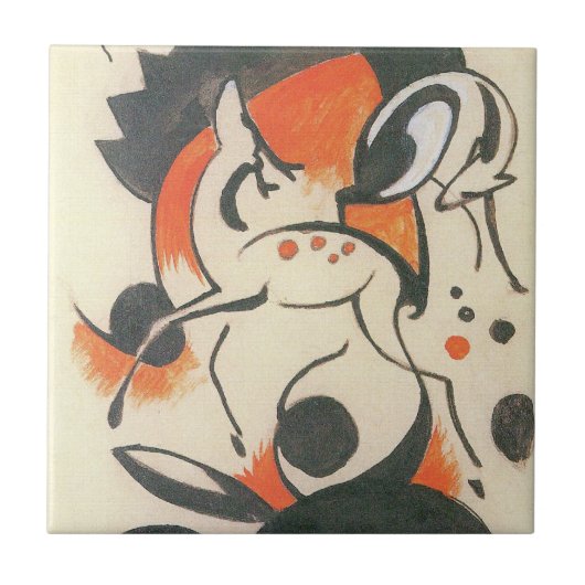 Komposition mit Two Dees von Franz Marc Fliese (Vorderseite)