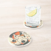 Komposition mit Two Dees von Franz Marc Getränkeuntersetzer (Seite)