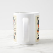 Komposition mit Two Dees von Franz Marc Jumbo-Tasse (Rückseite)