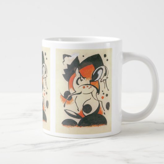 Komposition mit Two Dees von Franz Marc Jumbo-Tasse (Rechts)