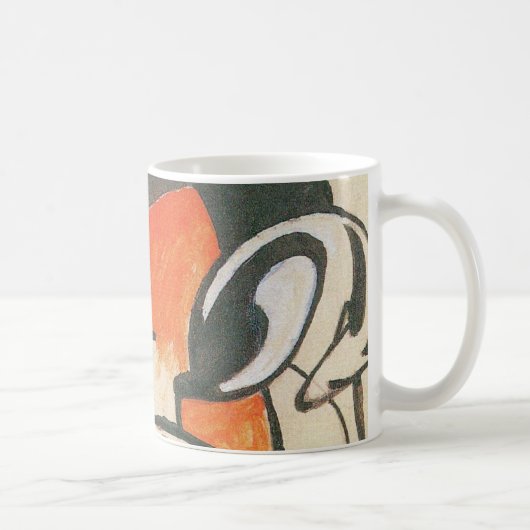 Komposition mit Two Dees von Franz Marc Kaffeetasse (Rechts)
