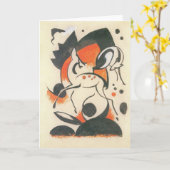 Komposition mit Two Dees von Franz Marc Karte (Gelbe Blume)