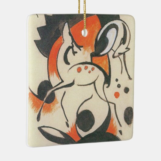 Komposition mit Two Dees von Franz Marc Keramikornament (Rechts)