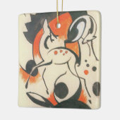 Komposition mit Two Dees von Franz Marc Keramikornament (Links)