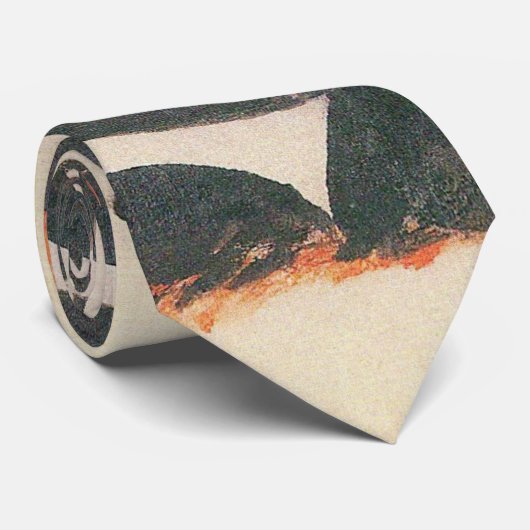 Komposition mit Two Dees von Franz Marc Krawatte (Gerollt)