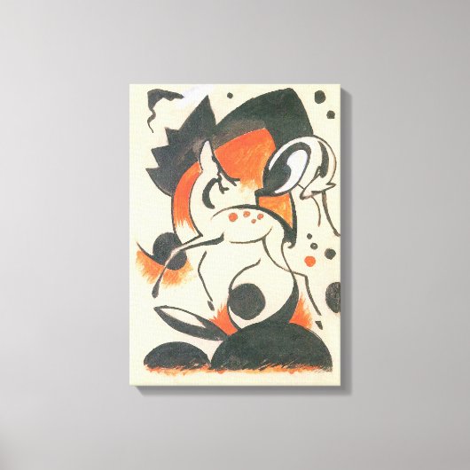 Komposition mit Two Dees von Franz Marc Leinwanddruck (Vorderseite)