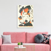 Komposition mit Two Dees von Franz Marc Leinwanddruck (Insitu (Wohnzimmer))