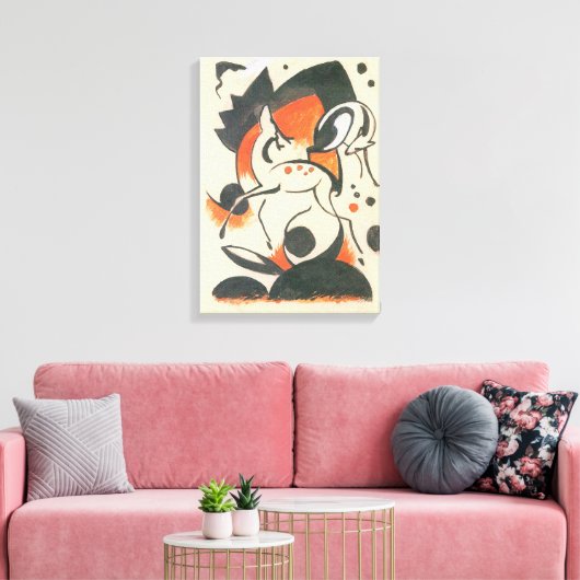 Komposition mit Two Dees von Franz Marc Leinwanddruck (Insitu (Wohnzimmer))