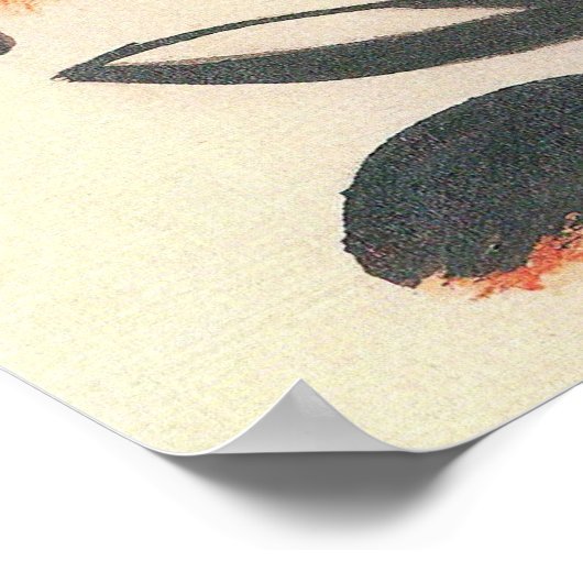 Komposition mit Two Dees von Franz Marc Poster (Ecke)