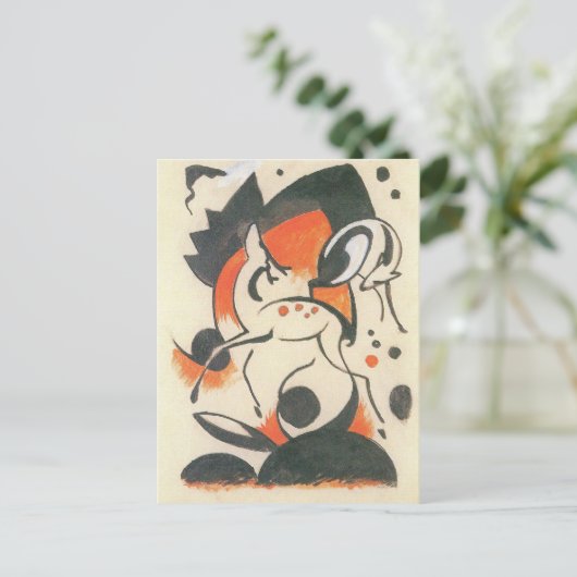 Komposition mit Two Dees von Franz Marc Postkarte (Stehend Vorderseite)