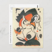 Komposition mit Two Dees von Franz Marc Postkarte (Vorne/Hinten)