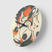 Komposition mit Two Dees von Franz Marc Runde Wanduhr (Winkel)