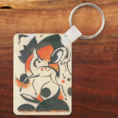 Komposition mit Two Dees von Franz Marc Schlüsselanhänger (Rückseite)