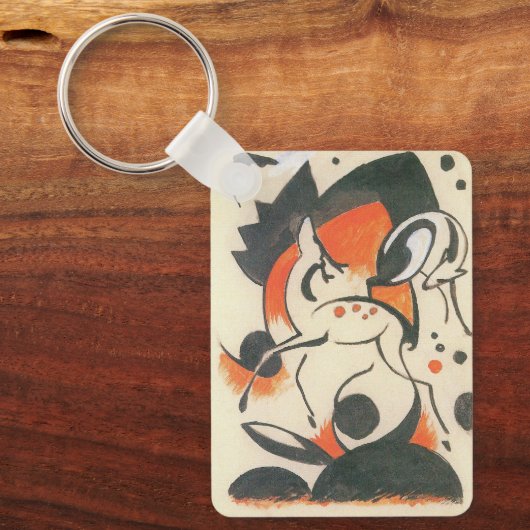 Komposition mit Two Dees von Franz Marc Schlüsselanhänger (Vorderseite)