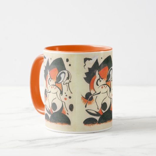 Komposition mit Two Dees von Franz Marc Tasse (Vorderseite Links)