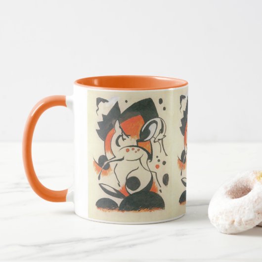 Komposition mit Two Dees von Franz Marc Tasse (Mit Donut)