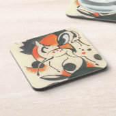 Komposition mit Two Dees von Franz Marc Untersetzer (Linke Seite)