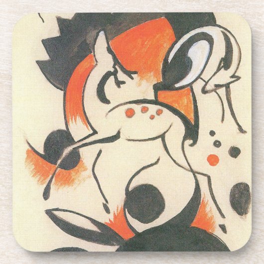 Komposition mit Two Dees von Franz Marc Untersetzer (Vorderseite)