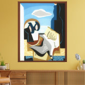 Komposition mit Vogel Leinwanddruck (Insitu (Wohnzimmer))
