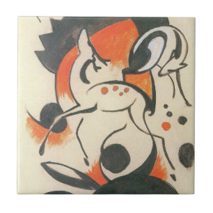 Komposition mit zwei Hirschen von Franz Marc Fliese