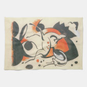 Komposition mit zwei Hirschen von Franz Marc Geschirrtuch (Horizontal)