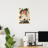 Komposition mit zwei Hirschen von Franz Marc Poster (Heimbüro)