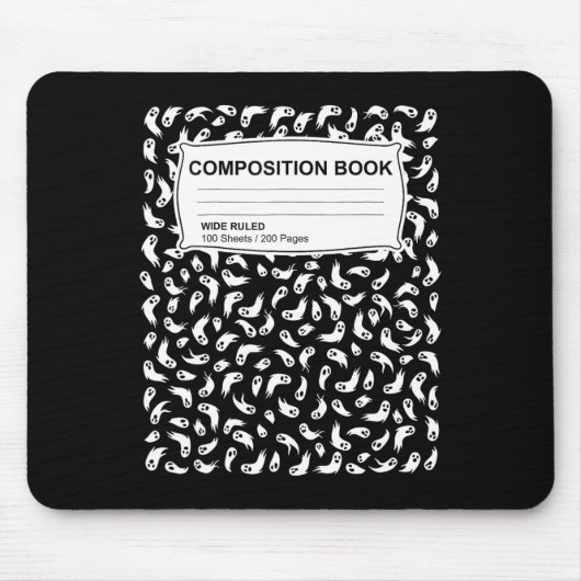 Komposition Notebook Halloween Kostüme Männer Frau Mousepad (Vorne)