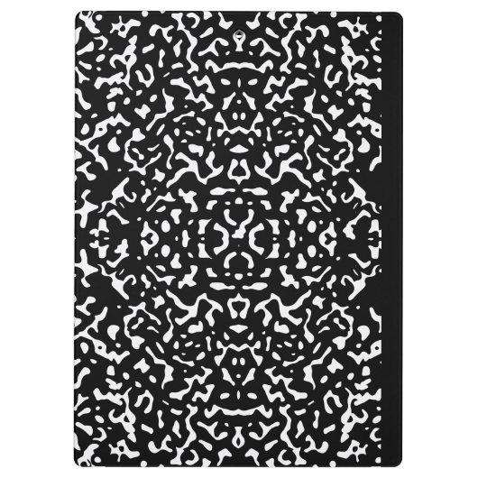 Komposition Notebook-Schüler Schullehrer Schwarz Klemmbrett (Rückseite)