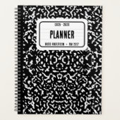 Komposition Notebook-Schüler Schullehrer Schwarz Planer (Vorderseite)