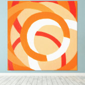 Komposition Nr. 43 Square Canvas Print Leinwanddruck (Insitu (Holzboden))