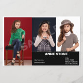 Komposition Schauspielmodell Headshot Kinder Zed (Vorderseite)