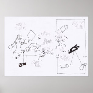 Komposition Surreal Zeichnungen Coloring Large Pos Poster