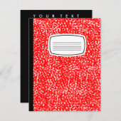 Kompositionsbuch Einladung (Vorne/Hinten)