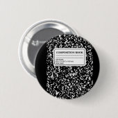 Kompositionsbuch/Studentenlehrer Button (Vorne & Hinten)