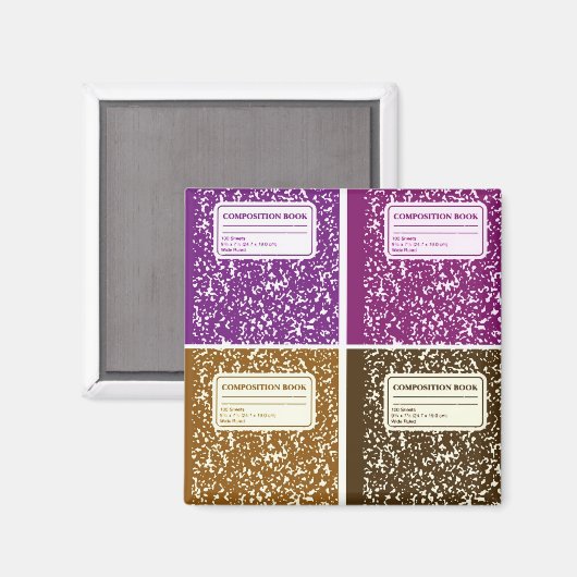 Kompositionsbuch/Studentenlehrer Magnet (Vorderseite/Rückseite)