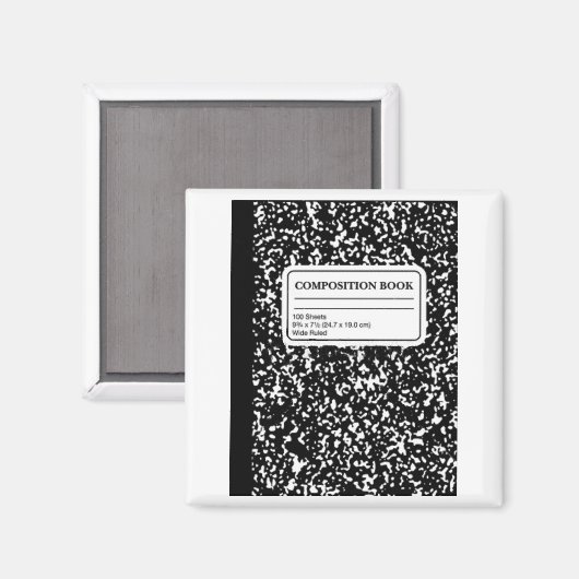 Kompositionsbuch/Studentenlehrer Magnet (Vorderseite/Rückseite)