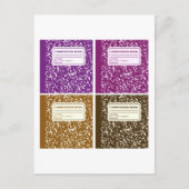 Kompositionsbuch/Studentenlehrer Postkarte (Vorderseite)