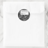 Kompositionsbuch/Studentenlehrer Runder Aufkleber (Tasche)