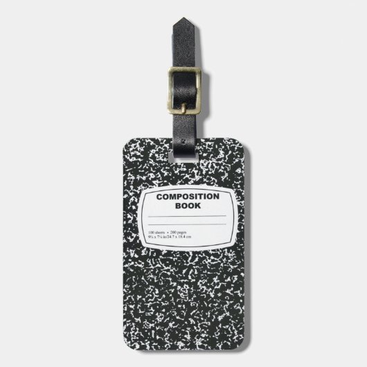 Kompositionslehrer Gepäckanhänger (Vorderseite vertikal)