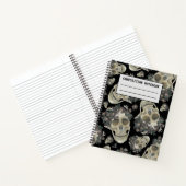 KompositionsNotebook: gotische Schädelkomposition Notizblock (Innenseite)