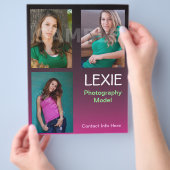 Kompositkarten für Models und Schauspieler Flyer (Hand)
