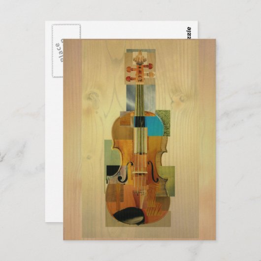 KompositVioline Postkarte (Vorne/Hinten)
