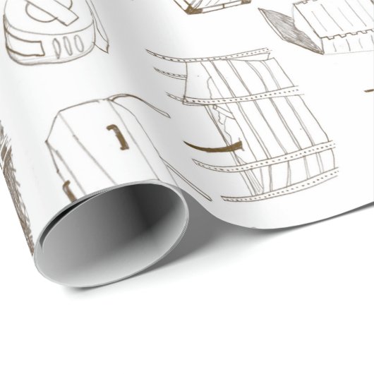 Kompost Geschenkpapier (Rolleneckpunkt)