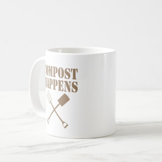 Kompost geschieht Tasse (Vorderseite Links)