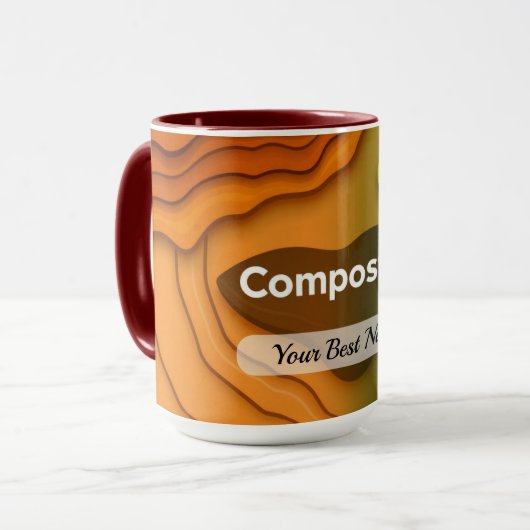 Kompost-Zyklus-Tasse Custom Tasse (Vorderseite Links)