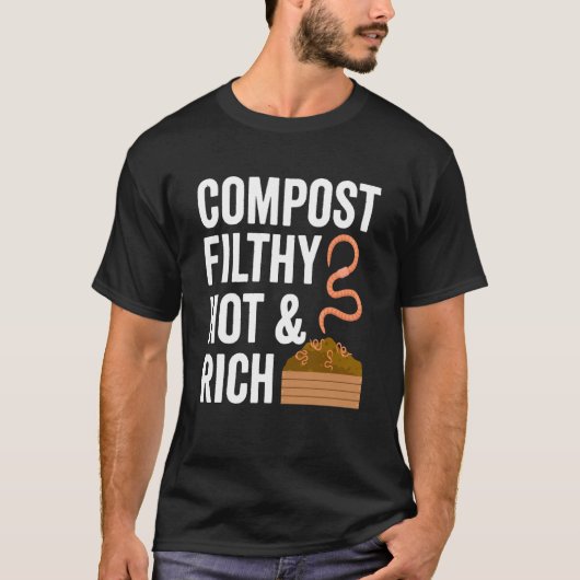 Kompostierung Für Kompostgärtner Bauer Kompostieru T-Shirt (Vorderseite)